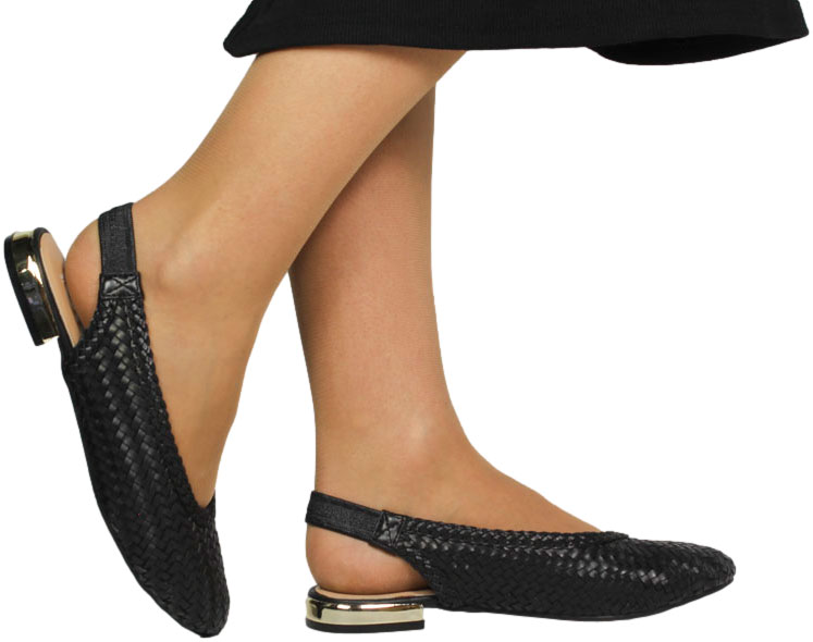 Baleriny Letnie GiosEppo 69142 Itapora Black Czarne_TN