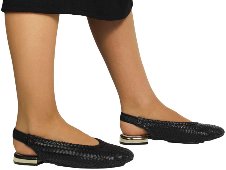 Baleriny Letnie GiosEppo 69142 Itapora Black Czarne_TN
