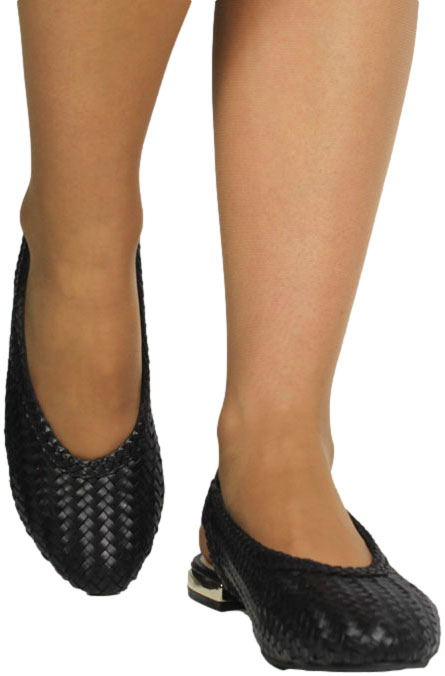 Baleriny Letnie GiosEppo 69142 Itapora Black Czarne_TN