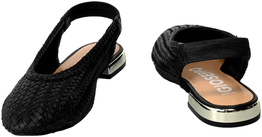 Baleriny Letnie GiosEppo 69142 Itapora Black Czarne_TN