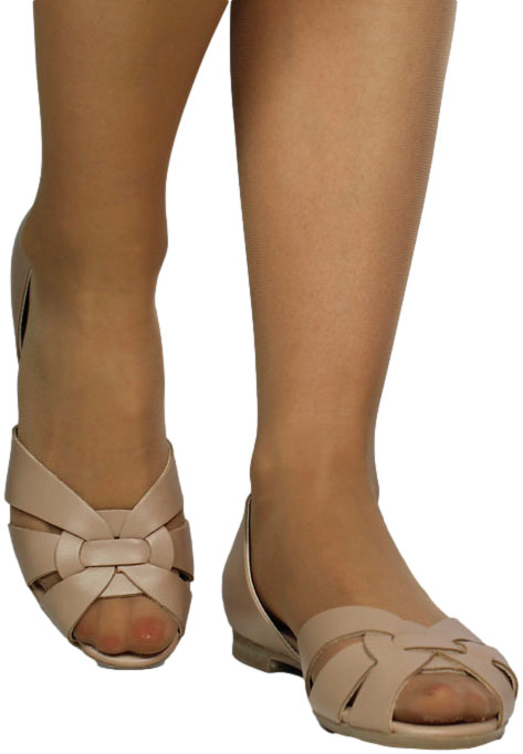 Sandały Modne Ryłko I1KS6__A__Z02F Beige Skóra Naturalna