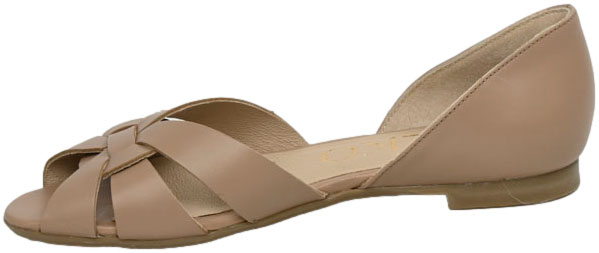 Sandały Modne Ryłko I1KS6__A__Z02F Beige Skóra Naturalna