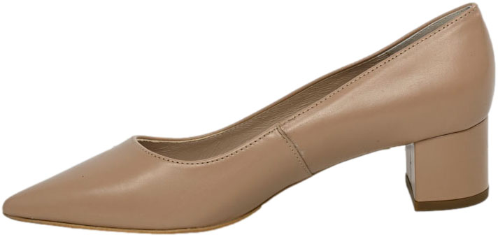 Czółenka Eleganckie Ryłko B4200___ _1IG Beżowe Skóra Naturalna