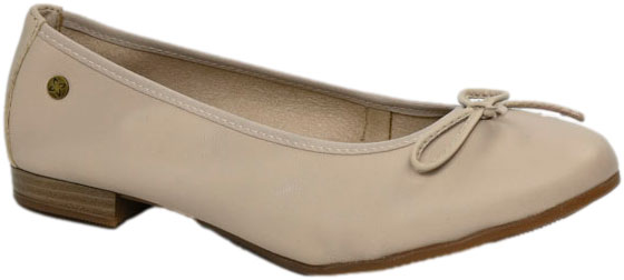 Baleriny Stylowe Maciejka P6800-04 00 Beż Skóra Naturalna