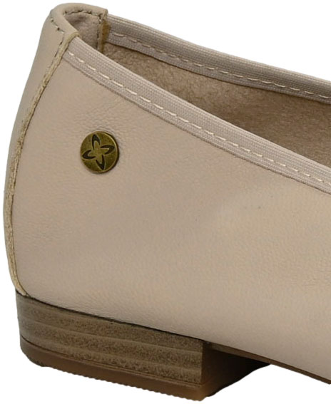 Baleriny Stylowe Maciejka P6800-04 00 Beż Skóra Naturalna