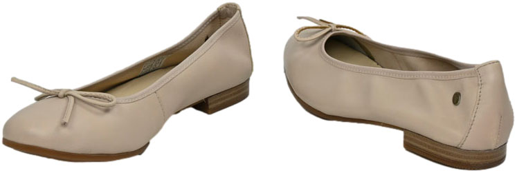 Baleriny Stylowe Maciejka P6800-04 00 Beż Skóra Naturalna