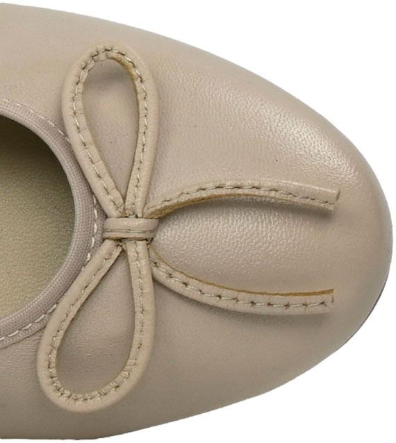 Baleriny Stylowe Maciejka P6800-04 00 Beż Skóra Naturalna