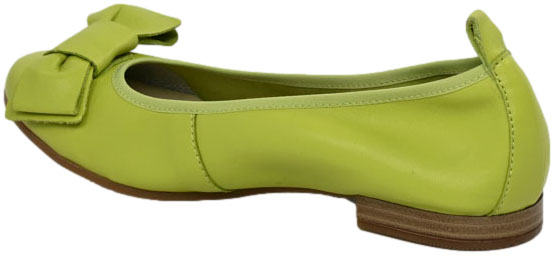 Baleriny Stylowe Maciejka P6802-09 00 Limonka Skóra Naturalna
