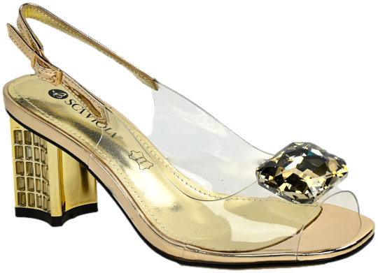 Sandały Modne Scaviola S-361 Gold Zlote