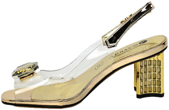 Sandały Modne Scaviola S-361 Gold Zlote
