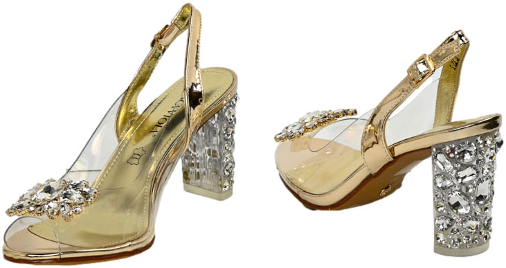 Sandały Stylowe Scaviola S-206 Gold Złote