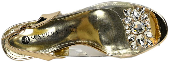 Sandały Stylowe Scaviola S-206 Gold Złote