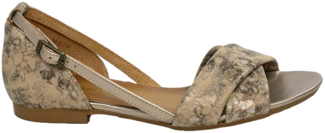 Sandały Stylowe Maciejka 04614-25 005 Złote Skóra Naturalna