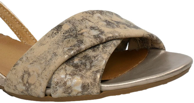 Sandały Stylowe Maciejka 04614-25 005 Złote Skóra Naturalna