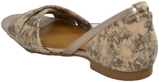 Sandały Stylowe Maciejka 04614-25 005 Złote Skóra Naturalna