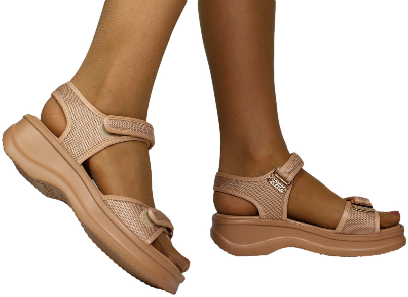 Sandały Stylowe Azaleia 18451 Vera Therapy  AG360 Brown_TN