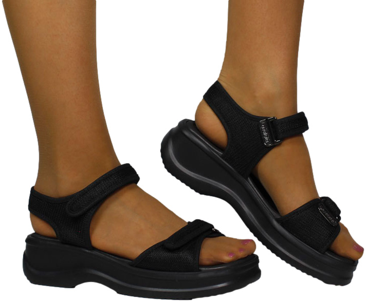 Sandały Wygodne Azaleia 18451 Vera Therapy 90142 Black_TN