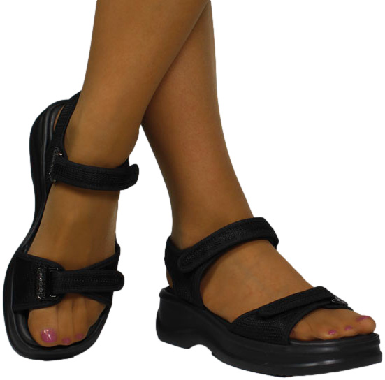 Sandały Wygodne Azaleia 18451 Vera Therapy 90142 Black_TN