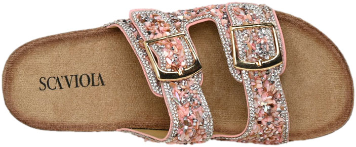 Klapki Stylowe Scaviola L-46 Pink Różowe