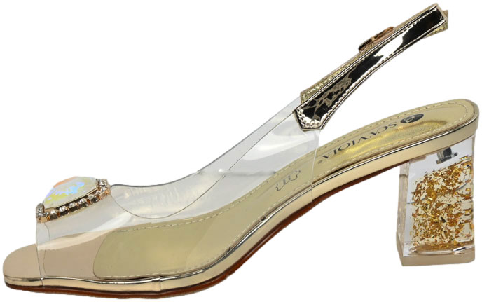 Sandały Stylowe Scaviola S-357 Gold Złote 
