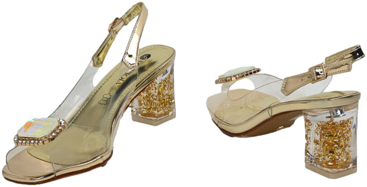 Sandały Stylowe Scaviola S-357 Gold Złote 