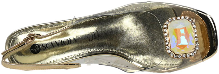 Sandały Stylowe Scaviola S-357 Gold Złote 