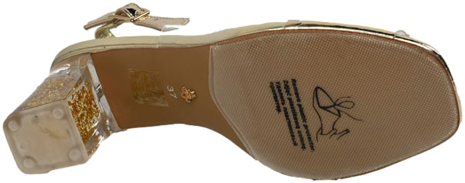 Sandały Stylowe Scaviola S-357 Gold Złote 