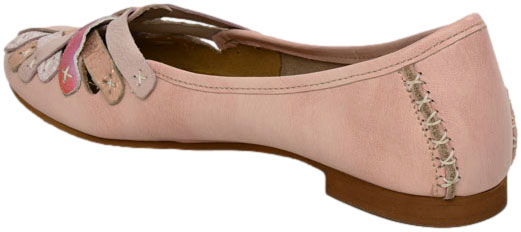 Baleriny Stylowe Maciejka 01358-51 Różowe Skóra Naturalna