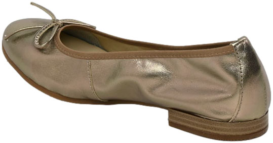 Baleriny Modne Maciejka P6800-25 00 Złote Skóra Naturalna