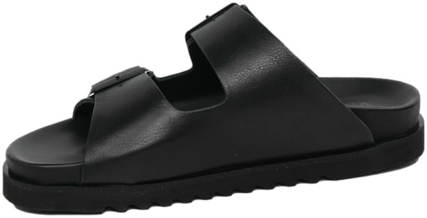 Klapki Modne Venezia E105LEBLOBK029 Czarny Skóra Naturalna