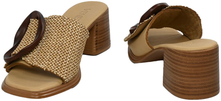 Klapki Eleganckie Venezia R0021NBEOBK144 Beż Skóra Naturalna
