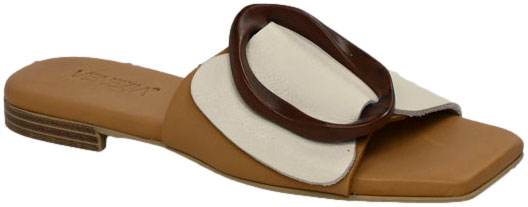 Klapki Stylowe Venezia R018LEWHOBK144 Biały Skóra Naturalna