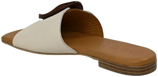 Klapki Stylowe Venezia R018LEWHOBK144 Biały Skóra Naturalna