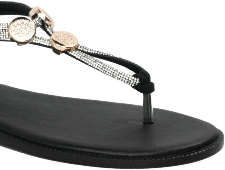 Sandały Stylowe Venezia R058SUBLOBS047 Czarny Skóra Naturalna
