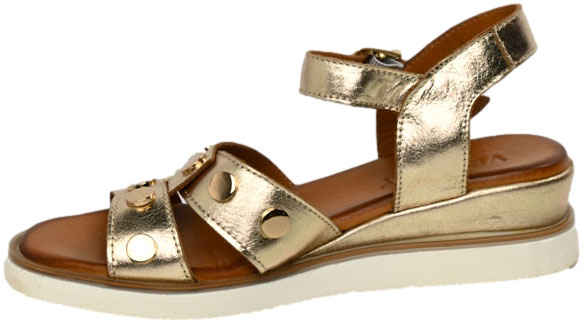 Sandały Stylowe Venezia E075LEGOOBS029 Złoty Skóra Naturalna