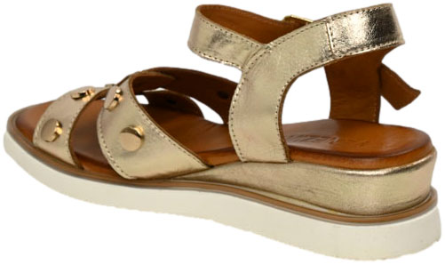 Sandały Stylowe Venezia E075LEGOOBS029 Złoty Skóra Naturalna