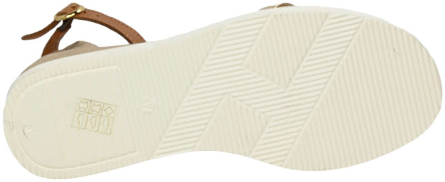 Sandały Eleganckie Venezia E076LEGOOBS029 Złoty Skóra Naturalna