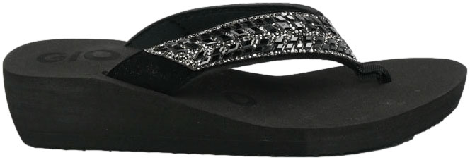 Klapki Japonki GiosEppo 71994 Black Czarne