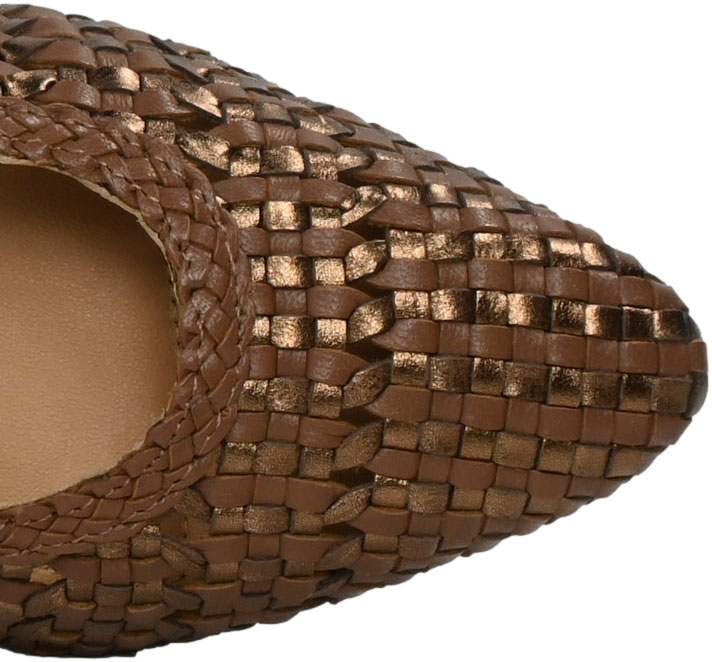 Baleriny Stylowe GiosEppo 73954 TAN Brązowe Skóra Naturalna