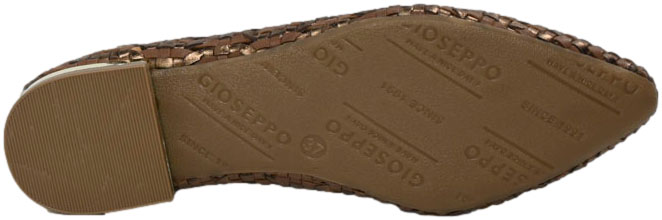Baleriny Stylowe GiosEppo 73954 TAN Brązowe Skóra Naturalna