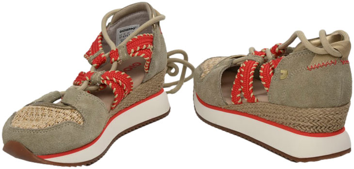 Sandały Wygodne GiosEppo 74272 Beige GrisWold Skóra Naturalna