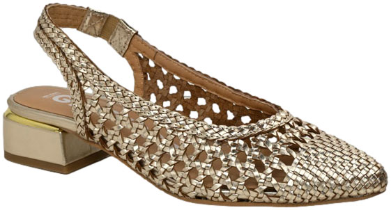 Czółenka Eleganckie GiosEppo 71185 Platinum Skóra Naturalna_TN