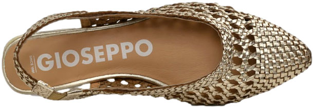 Czółenka Eleganckie GiosEppo 71185 Platinum Skóra Naturalna_TN