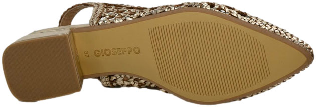 Czółenka Eleganckie GiosEppo 71185 Platinum Skóra Naturalna_TN