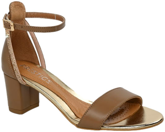Sandały Stylowe Prestige 2101/OBL Toffi Lico Skóra Naturalna