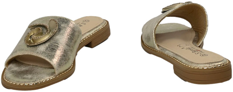 Klapki Komfortowe S.Barski KV51-007 LT.Gold