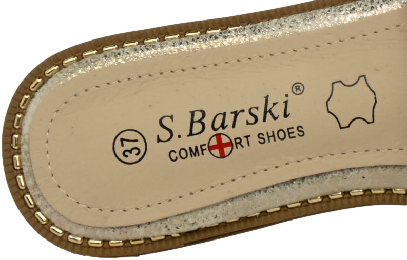 Klapki Komfortowe S.Barski KV51-007 LT.Gold