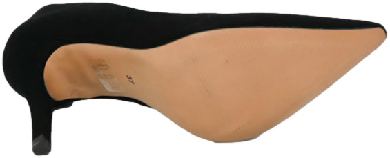 Szpilki Stylowe Kaniowski K110-02 Czarny Zamsz Skóra Naturalna 