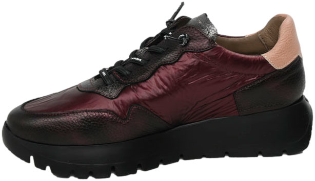 Sneakersy Damskie Wonders A-2491 Elvin Cobre Nylon nek Burdeos