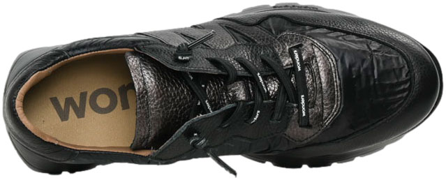Sneakersy Damskie Wonders A-2491 Wild Negro Nylon Nek Negro